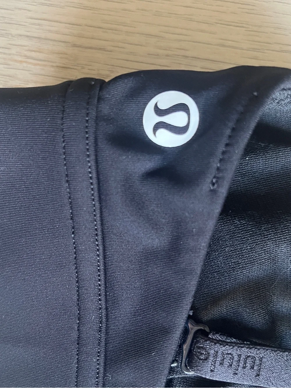 lululemon athletica Black Logo Triangle Light-Support Sports Bra size 4